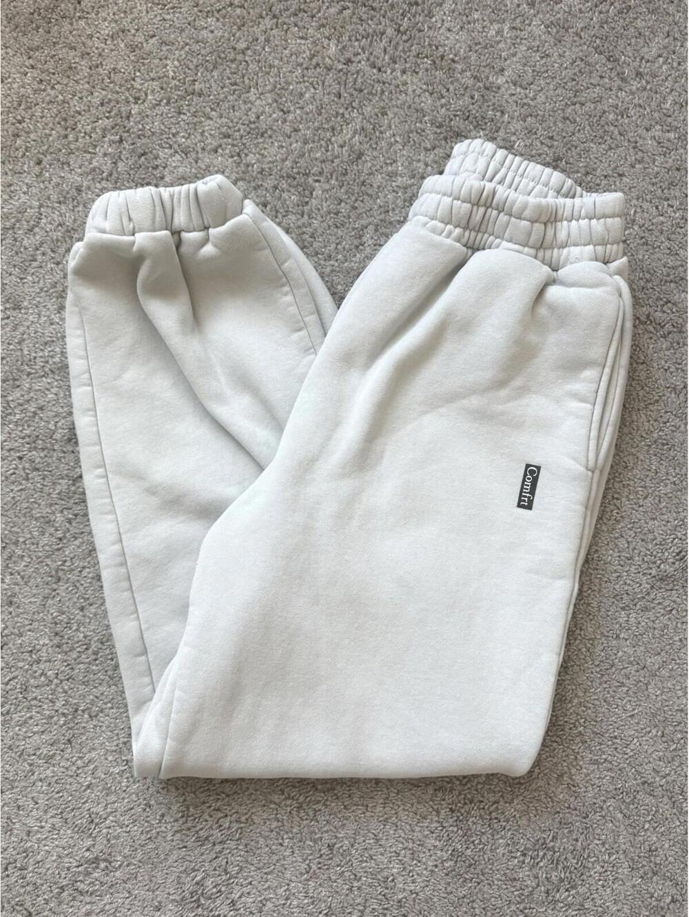 COMFRT Sweatpants Size Adult Large Pockets Heavyweight Travel Grey Jogger EUC‎